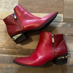 Red Spiked Circus Sam Edelman Booties